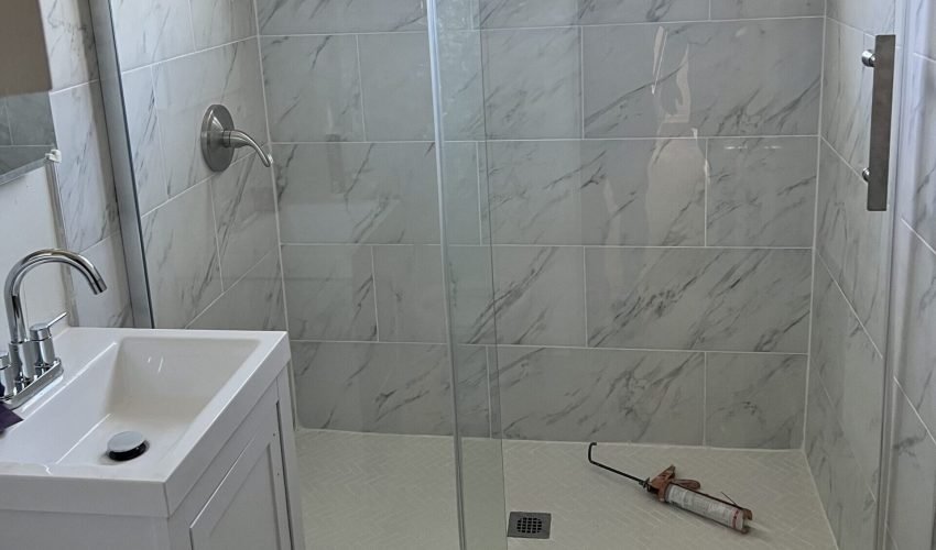 Modern shower interior